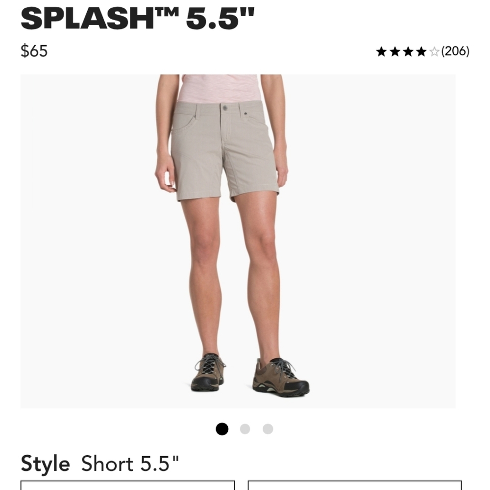 Kuhl Women's Splash 5.5" Shorts - Tan